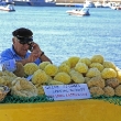 sponge-seller-in-paphos-harbour